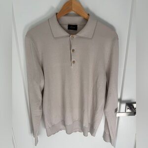 Brioni Mens Long Sleeve Polo